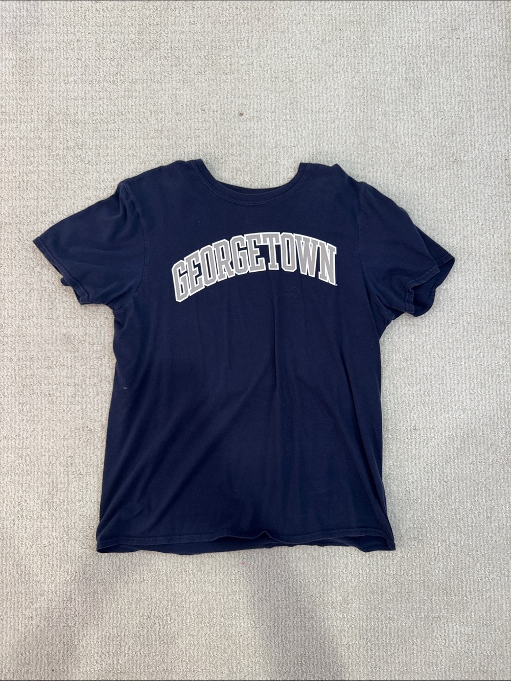 Fanatics Navy Blue Georgetown Short Sleeve Tee Size Medium